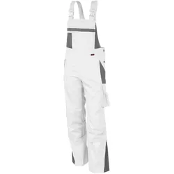 QUALITEX HIGH QUALITY WORKWEAR Latzhose PRO weiß/grau Herren: 24