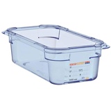 Araven GP575 GN1/4 ABS Lebensmittelbehälter, Blau, 100mm