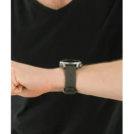 Garmin fenix 7S Standard silber mit graphitfarbenem Armband