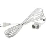 ChiliTec E27 Lampenfassung mit Schalter, 3,4m Kabel, Montagering