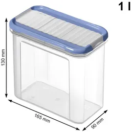Rotho Domino rechteckig horizon blau 1 l
