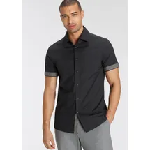 Bruno Banani Kurzarmhemd Schwarz 41/42