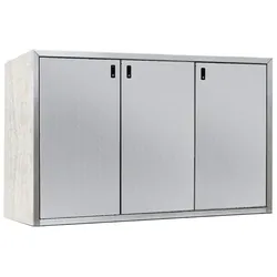 Paul Wolff Mülltonnenbox SILENT 243-Sichtbeton-Weißaluminium-Edelstahl