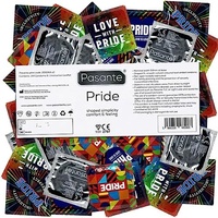 Pasante Pride 144 Motiv-Kondome, Kondome für Männer - Gaypride, LGBT, Regenbogen - Vorratspackung,