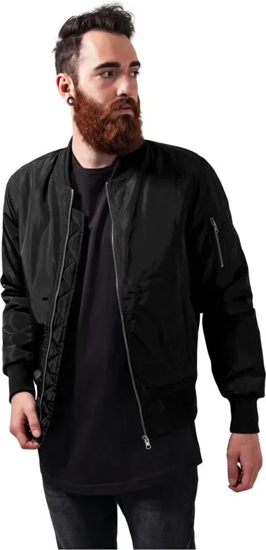 Urban Classics zweifarbige Bomberjacke blk/blk XXL