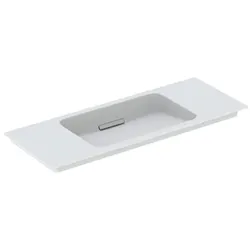 Schrankwaschtisch „One“ mit horizontalem Ablauf 105 × 40 cm  mit KeraTect®