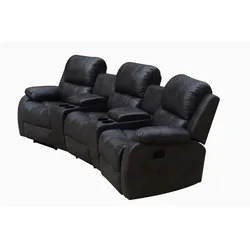 Happy Home Home-Cinema 3-Sitzer Polstergarnitur HSS07-SCH