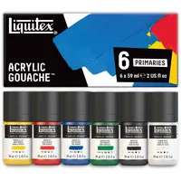 Liquitex Acryl Gouache Set 6 354 ml Primärfarben