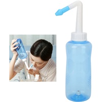 500 ml Nasendusche Set mit 3-Loch-Düse und Einlochdüse für Erwachsene und Kinder zur Reinigung und Spülung der Nase, Erkältungen, Allergien, Trockene Nase
