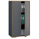 VCM Salia Aktenschrank 110 x 60 x 33 cm schwarz