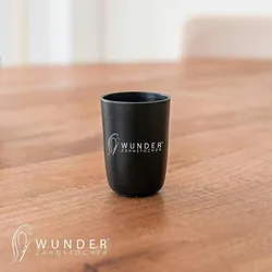 Wunder Zahnstocher Aluminium Becher schwarz für Zahnstocher
