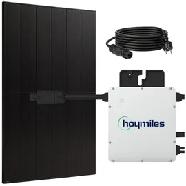 sunniva Balkonkraftwerk Full Black Bifazial 500 W inkl. 500 W N-Typ Glas-Glas Bifacial Module