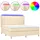 vidaXL Boxspringbett 180 x 200 cm Beige