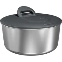 Zyliss Easy Spin Salatschleuder Edelstahl Klein, 3.5L, Mit Seilzug,