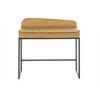 Miliboo Schreibtisch mit Stauraum aus massivem Mangoholz B100 cm SHIVA