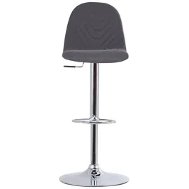 byLIVING Barhocker Casino 41 x 52,5 x 88,5-110 cm Anthrazit