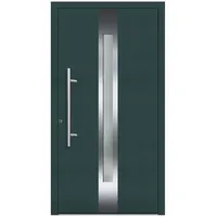 KNOCK Flügelüberdeckende Kunstoff-Haustür »Terra«, moosgrün - gruen