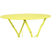 Garden Pleasure TIVIO Klapptisch Ø 60 cm Hellgrün/Beige/Gelb