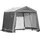 ShelterLogic Shed-in-a-Box Foliengerätehaus 9m2 grau