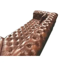 aea Ecksofa Sofa Couch Wohnlandschaft Eckgarnitur Sofas Couchen Chesterfield Möbel - Braun