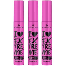 Essence I Love Extreme crazy volume mascara, Wimperntusche für Volumen 3er Pack 0,09 kg Mascara