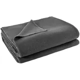 Zoeppritz Soft-Fleece Decke 160 x 200 cm anthrazit mel.