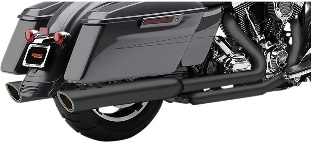 Cobra Harley Davidson 6106rb Nicht Homologierter Slip-on-schalldämpfer - Matt Black - Not Homologated