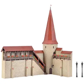 Kibri Stadtmauer mit Rundturm in Weil 38915 H0