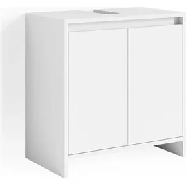 Vicco Waschbeckenunterschrank Emma, Weiß Unterschrank Badschrank Badezimmer
