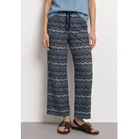 STREET ONE Stoffhose High Waist Blau 40