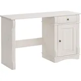 Home Affaire Schreibtisch Teresa Kiefer massiv / Weiß