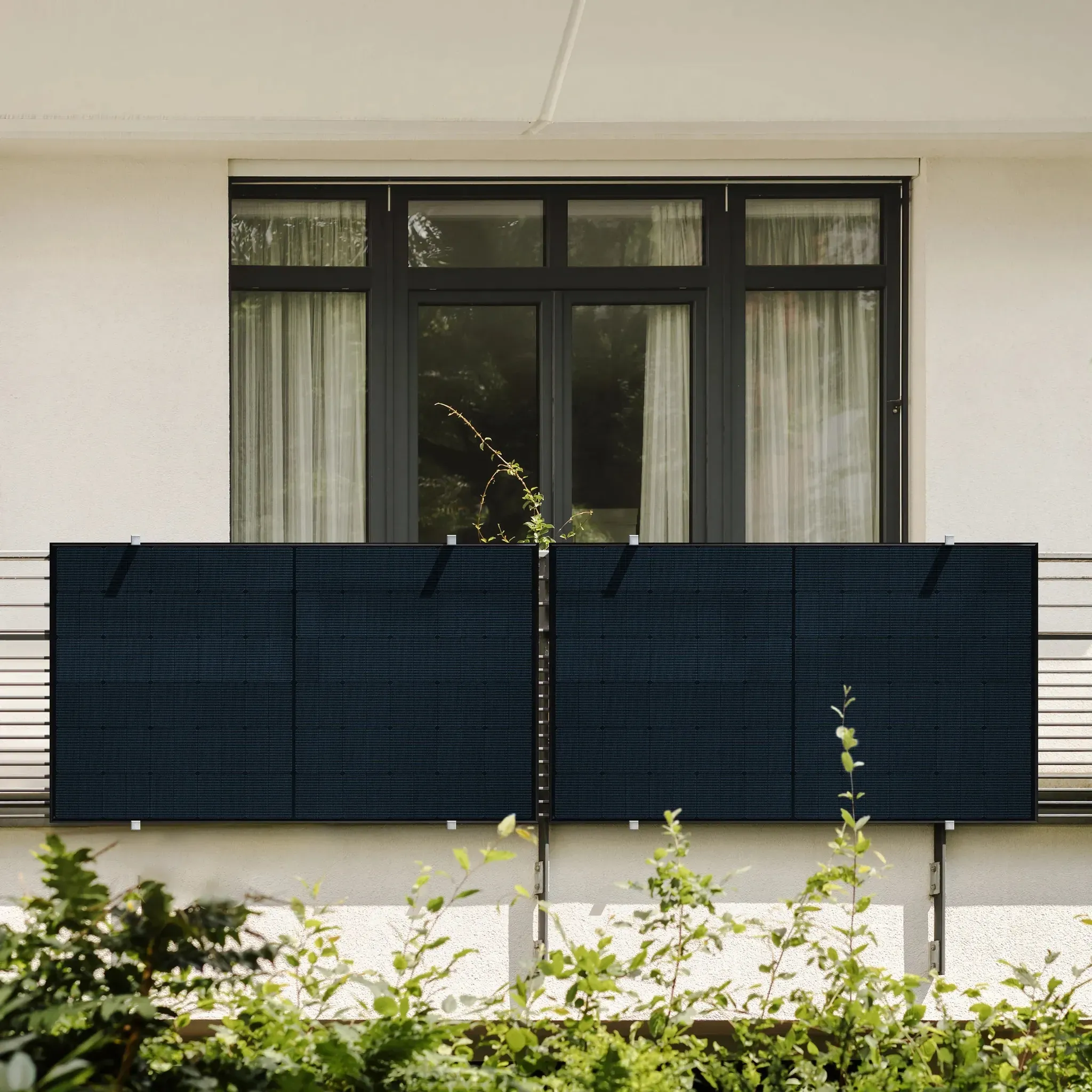 Balkonkraftwerk Balkonkraftwerk 930 Watt, Balkon, Bifazial Komplettset, Balkonkraftwerk, Made in Germany 15m Anschlusskabel - 0 % MwSt. (gem. § 12 Abs. 3 UStG)