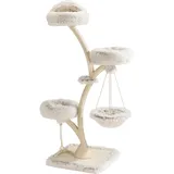 Wiltec Fudajo Kratzbaum 59 x 59 x 169 cm weiß