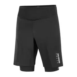 Salomon S/Lab Ultra 2in1 herren Laufshort-Schwarz-M