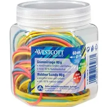 Westcott Gummiringe E-10581 00 Größe sortiert bunt 80 g