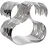 Alessi Flaschenregal 19 x 15 x 19 cm Silber