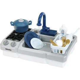 Theo Klein Klein Spielküche Miele - Spüle mit Wasserfunktion und Kochfeld (7166)