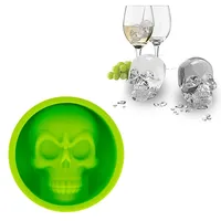 König Design Silikon Eiswürfelform Totenkopf Skull Eiswürfel Eis für