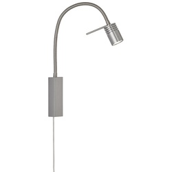 Fischer & Honsel LED-Bettleuchte RIVER 4,5W Nickel/matt