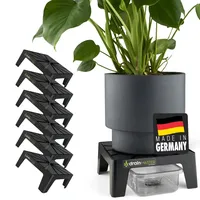 DrainMaster® 6er Set (inkl. Wannen) - GrowBox Blumentopf Untersetzer bis 24x24cm