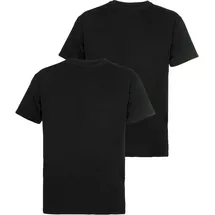 FRUIT OF THE LOOM FRUIT OF THE LOOM, Herren, Gr. 3XL (64/66), schwarz (schwarz, schwarz), Single Jersey, Obermaterial: 100% Baumwolle, unifarben, schmal, Rundhals, normaler Saum, Shirts T-Shirt, aus reiner Baumwolle