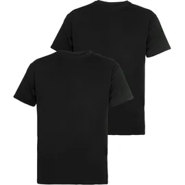 FRUIT OF THE LOOM FRUIT OF THE LOOM, Herren, Gr. 3XL (64/66), schwarz (schwarz, schwarz), Single Jersey, Obermaterial: 100% Baumwolle, unifarben, schmal, Rundhals, normaler Saum, Shirts T-Shirt, aus reiner Baumwolle
