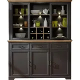 Innostyle Vitrine Jasmin 166 x 48 x 204 cm Grau