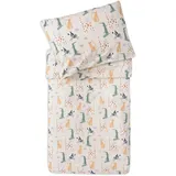 jollein Kinderbettwäsche - Jungle Jambo - 100x140cm - 100% Baumwolle - Oeko-TEX Zertifiziert - Babybettwäsche mit Kissenbezug - Bettwäsche Set