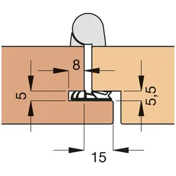 Türdichtung A1021 - beigebraun