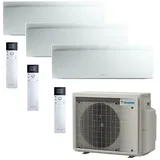 DAIKIN Emura3 Klimaanlage | FTXJ50AW + 2xFTXJ25AW | Weiß | 5,0/2x2,5 kW