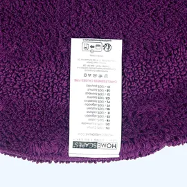 Homescapes Badematte Lila Ø 80 cm