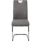 Hela Freischwinger Textil grau 2er Set