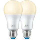 WIZ Smart LED A60 8W E27 2700 K warmweiß 2 St.