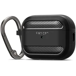 Spigen Rugged Armor, Hülle, Thermoplastische Polyurethane (TPU), Schwarz